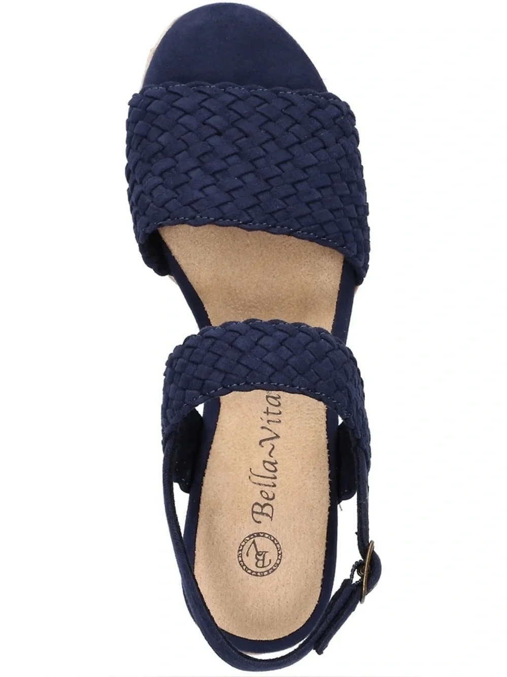 ♥️♥️ Bella Vita Women's Mariella Espadrille Wedge Sandals - Navy Suede
